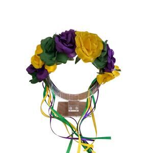 Mardi Gras Bendable Feather Headband